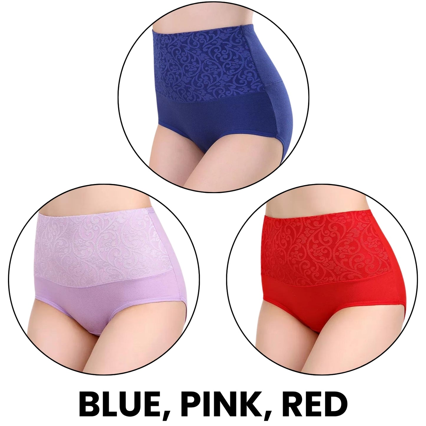 PureForm® - High waisted panties (Pack of 3)
