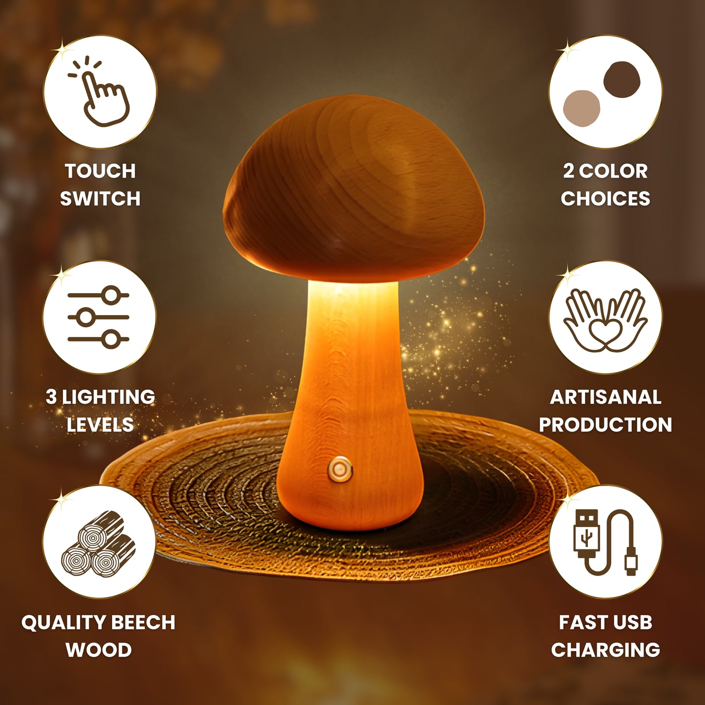 MushLamp - Beech Mushroom Lamp