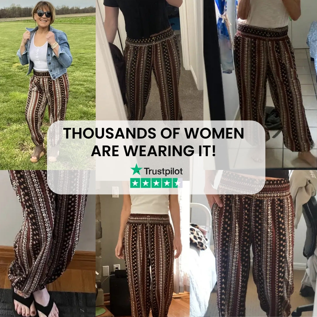 Buy 1 Get 1 Free - Mia Comfortable bohemian trousers