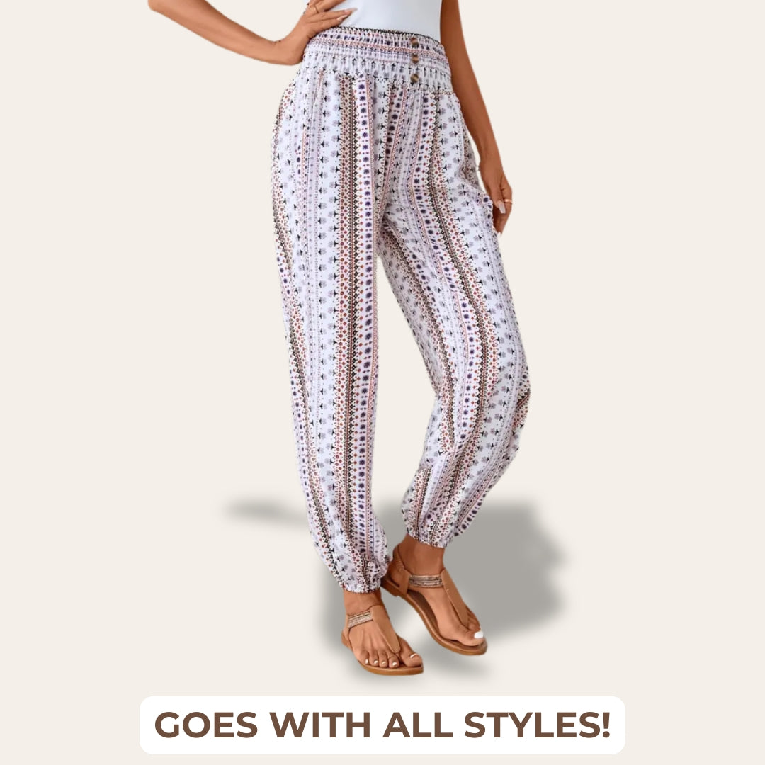 Buy 1 Get 1 Free - Mia Comfortable bohemian trousers