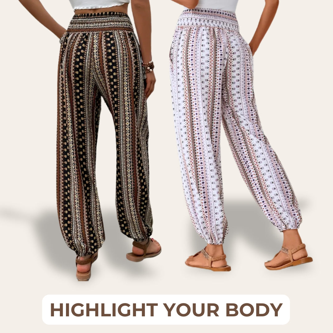 Buy 1 Get 1 Free - Mia Comfortable bohemian trousers